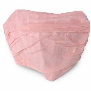Strapless Blush Pink Ruched Bandeau Top